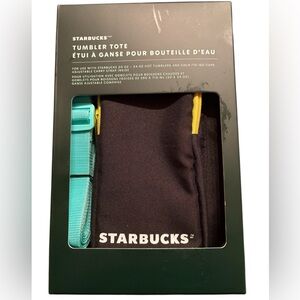 New in Box: Starbucks Tumbler Tote with Teal Strap